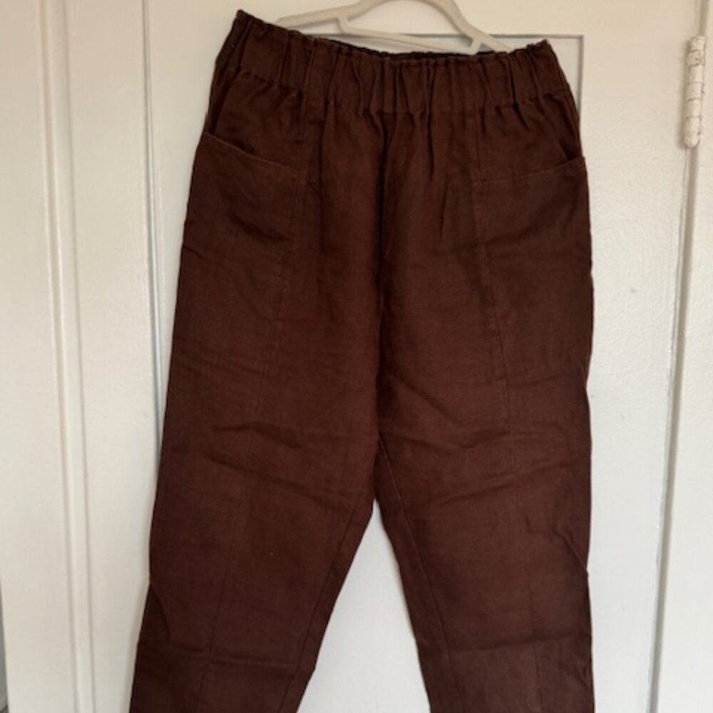 OZMA Utility Pant in Manzanita Linen - Size L